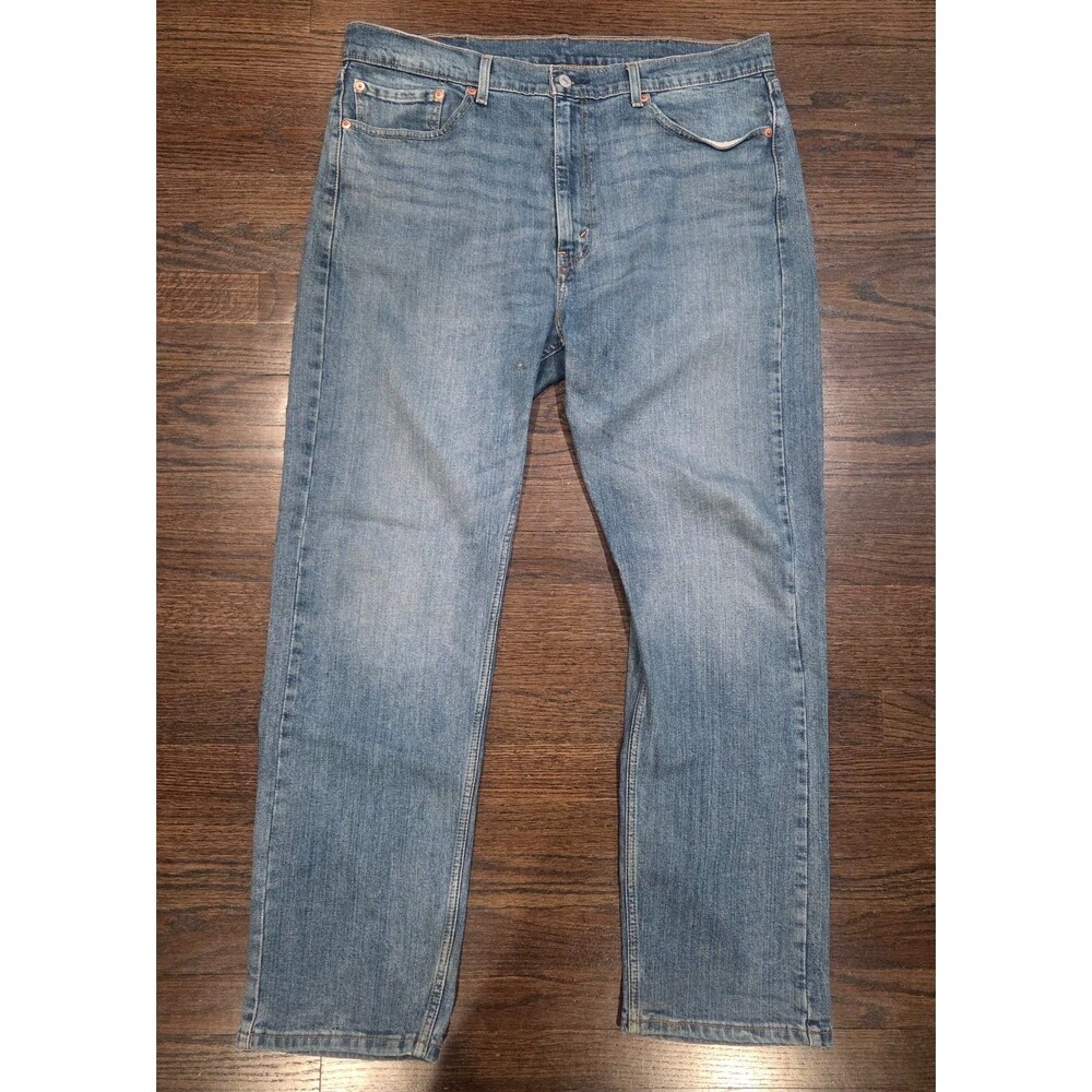 Levi's 505 Jeans Mens 38x32 Blue Denim Regular Fit Straight Leg